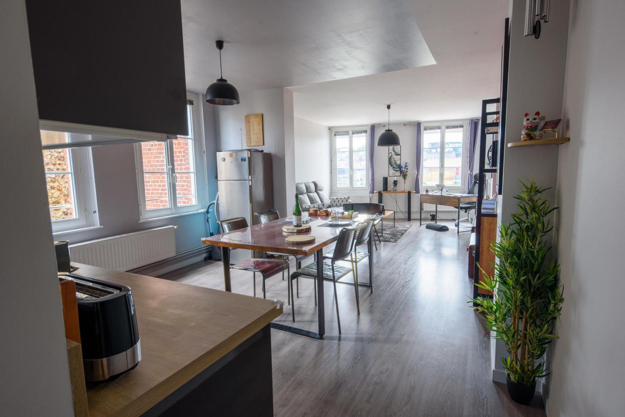 A Babord Fecamp Appartement Vue Port Et Mer Linge Inclus Exterior foto